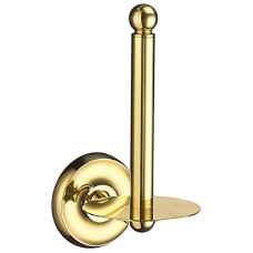 Smedbo Villa Spare Toilet Roll Holder Polished Brass